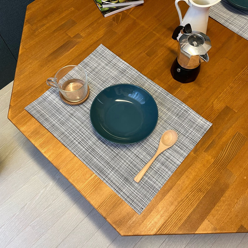 送料無料】 ローテーブル 8角 120cm パイン オーク塗装