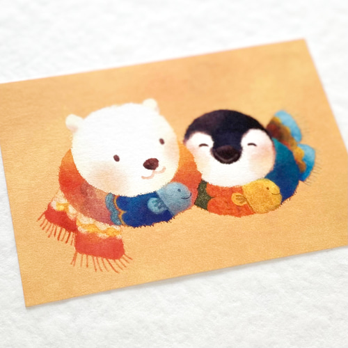 ぺん＆くまポストカード［ぽかぽかセット］5枚入り ポストカード