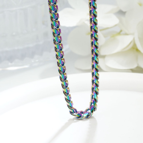 虹色喜平ネックレスチェーン 即発送可 20231028-026-2 ネックレス