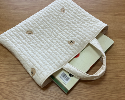 韓国ヌビ レッスンバッグ ♡ 希少！ワンコ柄 刺繍 ヌビバッグ