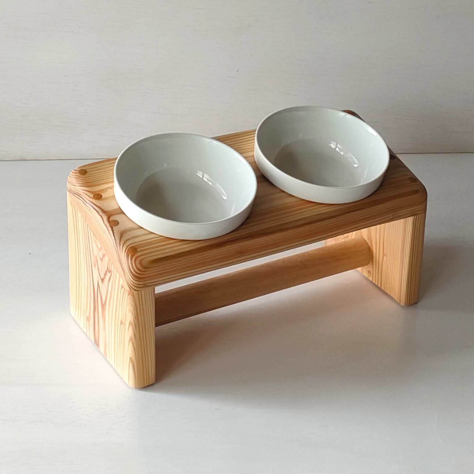 【L様オーダーペットのゴハン台3連タイプ】