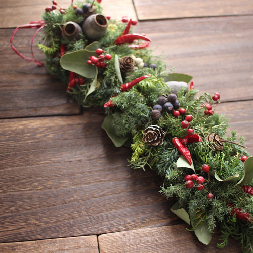 アナベル グリーンリース クリスマス 大人 アナベル グリーンリース