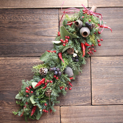 手のひらサイズの冬のグリーンwreathe＊ミニリース◎15センチ 2ab3c98f2f47b4e608c0e352f57be0