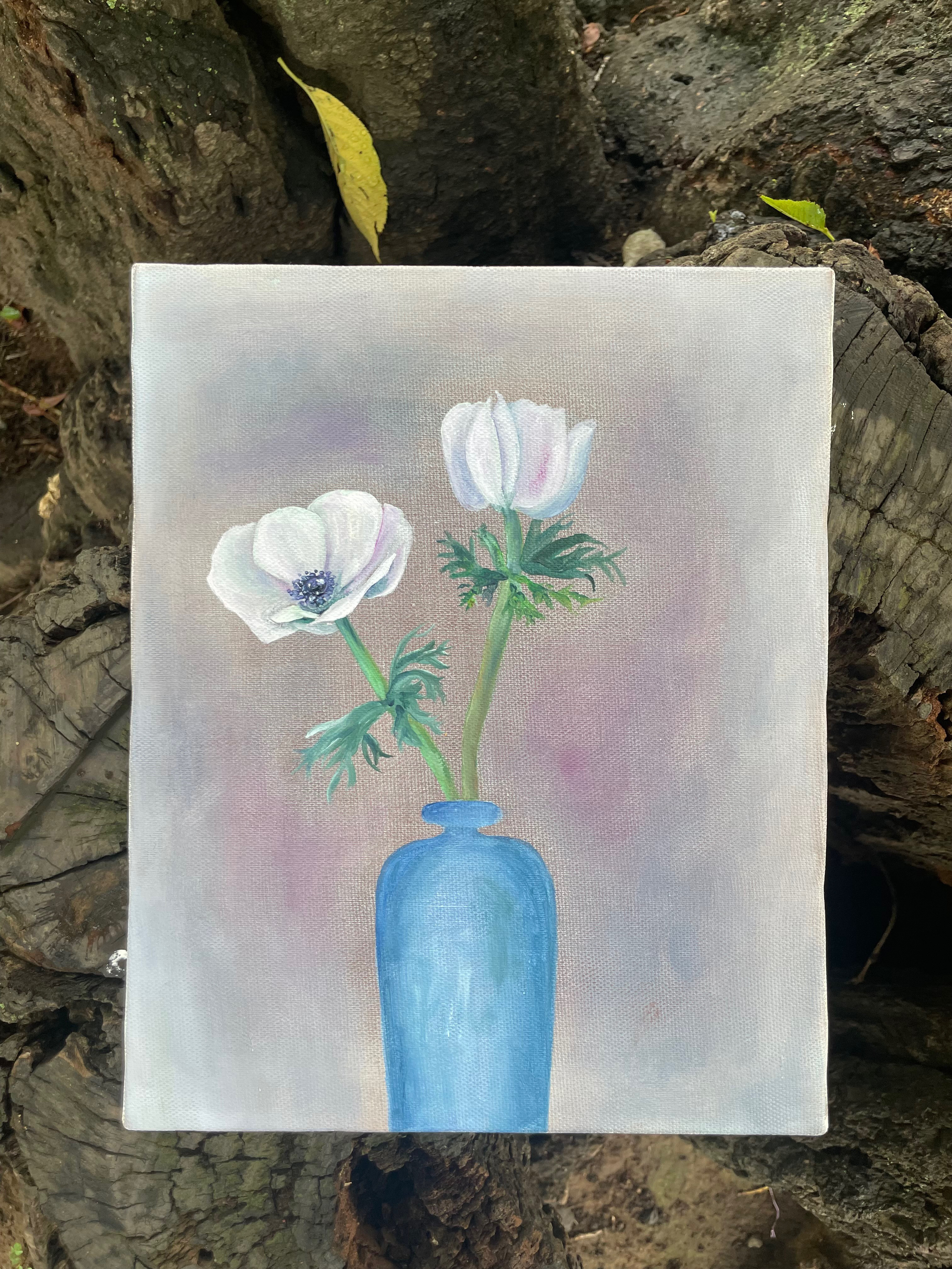 絵画 anemone Japanese Anemone Watercolor Print – Trowel and Paintbrush