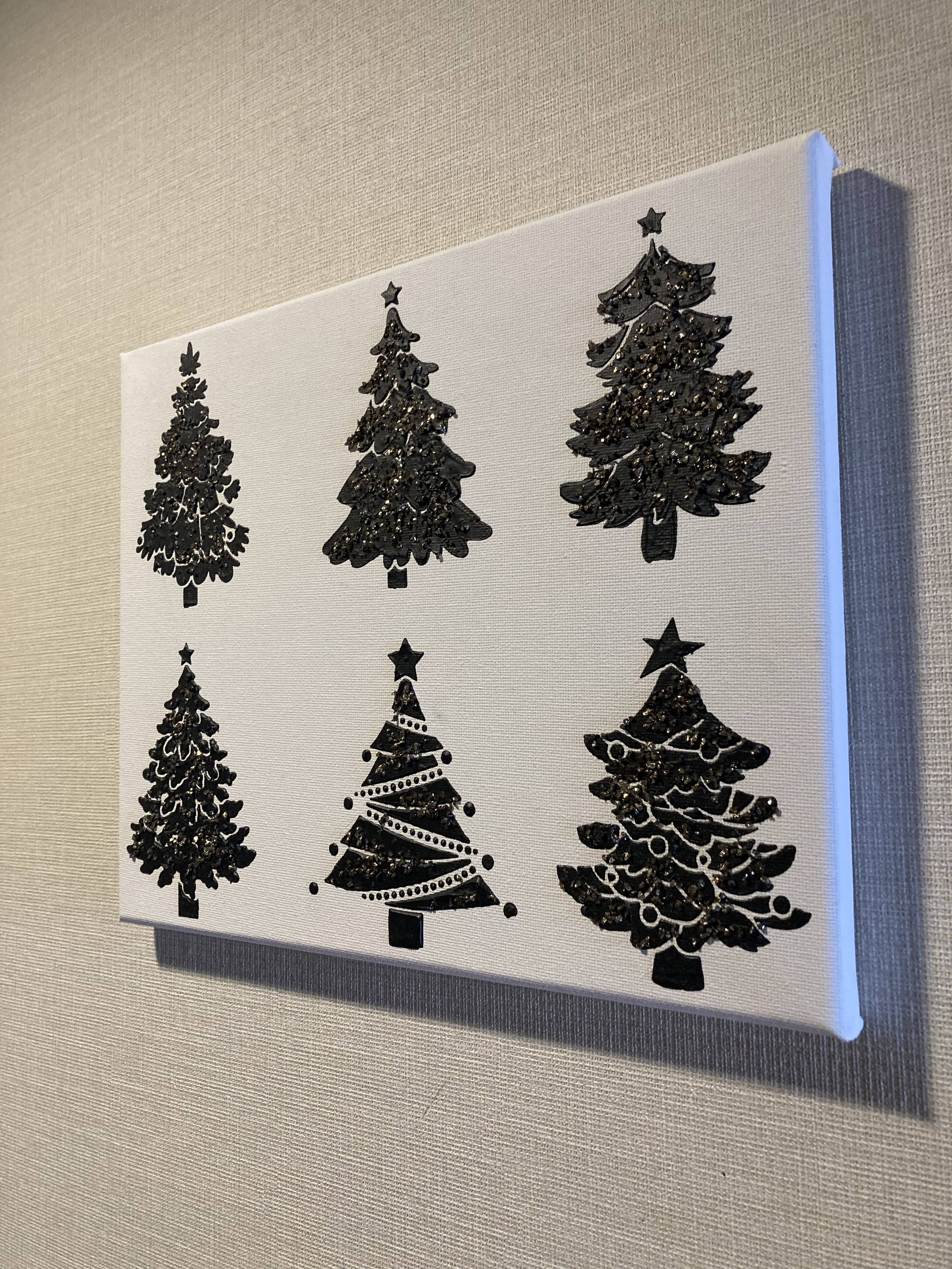 テクスチャーアート 〜クリスマスツリー 〜ブラック 絵画 R.art 通販