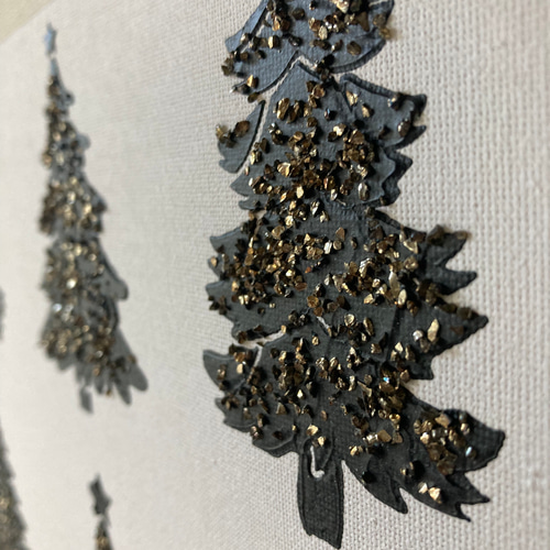 テクスチャーアート 〜クリスマスツリー 〜ブラック 絵画 R.art 通販