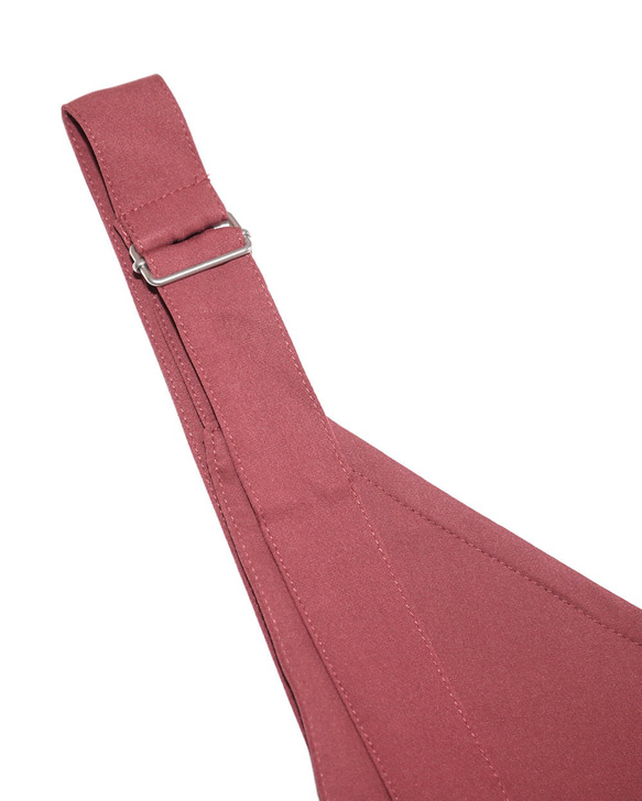 2type Strap Long Jumper Skirt (pink) ロング丈ワンピース レッド 赤 カジュアル 5枚目の画像