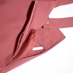 2type Strap Long Jumper Skirt (pink) ロング丈ワンピース レッド 赤 カジュアル 6枚目の画像