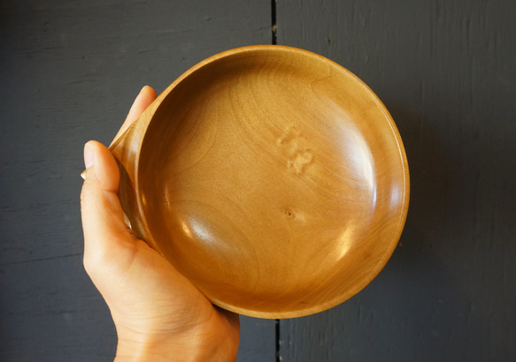 【木　皿　木製　食器　カレー皿】＃157　ホオノキ 2枚目の画像