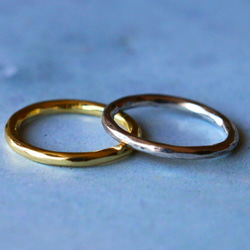SALE　シンプル　Brass　リング　指輪　10号　 2個セット 1枚目の画像