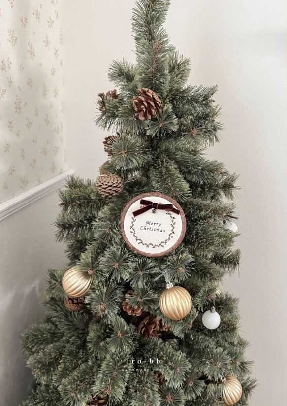 ✽Christmas✽ embroidery plate　 クリスマス　クリスマスグッズ　オーナメント　 6枚目の画像