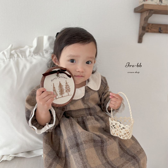 ✽Christmas✽ embroidery plate　 クリスマス　クリスマスグッズ　オーナメント　 3枚目の画像