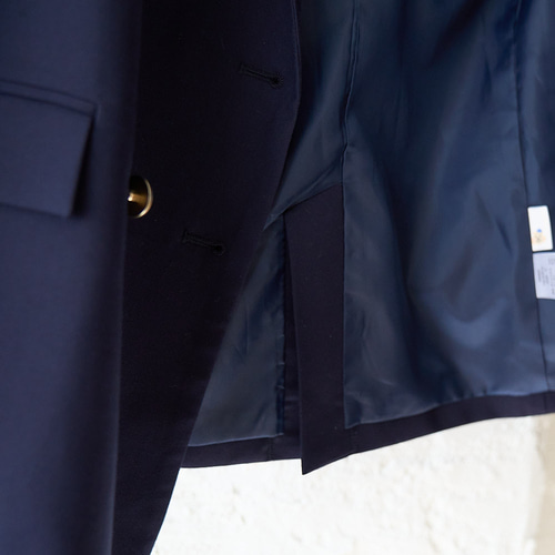 ﾓﾘﾉｶﾞｯｺｳ 女優 高山 都さん着こなすダブルジャケット(ネイビー) 紺ブレ