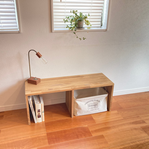 tara様オーダー品 ベンチシェルフ W90 机/テーブル/収納/テレビ台 棚