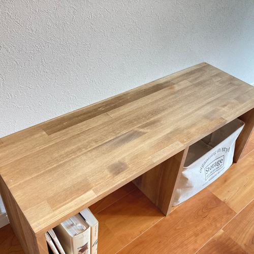 tara様オーダー品 ベンチシェルフ W90 机/テーブル/収納/テレビ台 棚