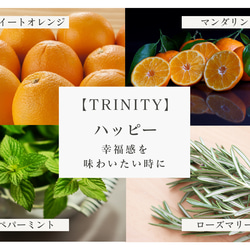 幸福感を味わいたい時に♡アロマソイキャンドルTRINITY（ハッピー）シンプルデザインでどんなインテリアにもマッチ 5枚目の画像