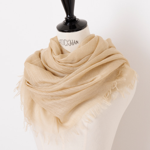 カシミヤ50％シルク50％ 【Prremium】PASHMAストール 大判