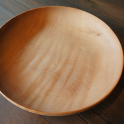 【木　皿　木製　食器】＃105　ツバキ 2枚目の画像