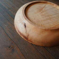 【木　皿　木製　食器】＃106　ツバキ 5枚目の画像