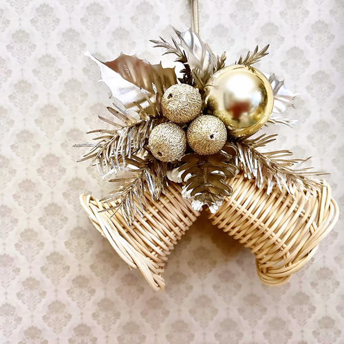 New!!クリスマスベル ピンクゴールド アートフラワー aya rattan 通販