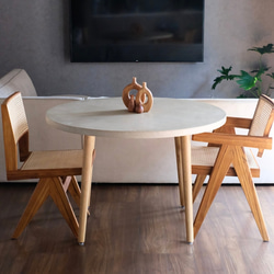 モールテックス 円形テーブル｜コンクリート風・左官仕上げ｜54色対応