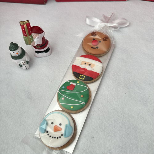 クリスマス4P アイシングクッキー クッキー Berry DECO 通販