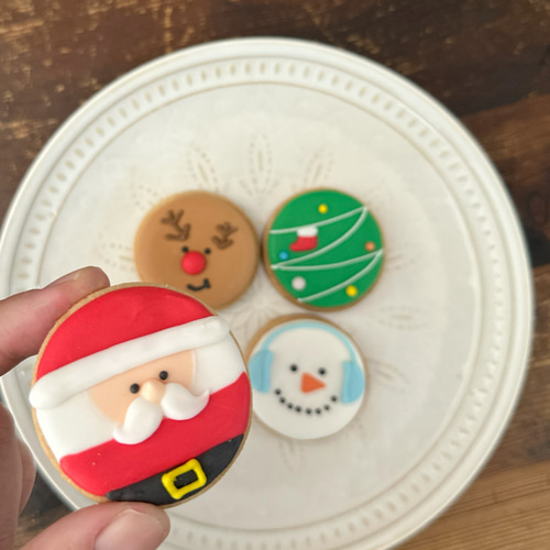 クリスマス4P アイシングクッキー クッキー Berry DECO 通販