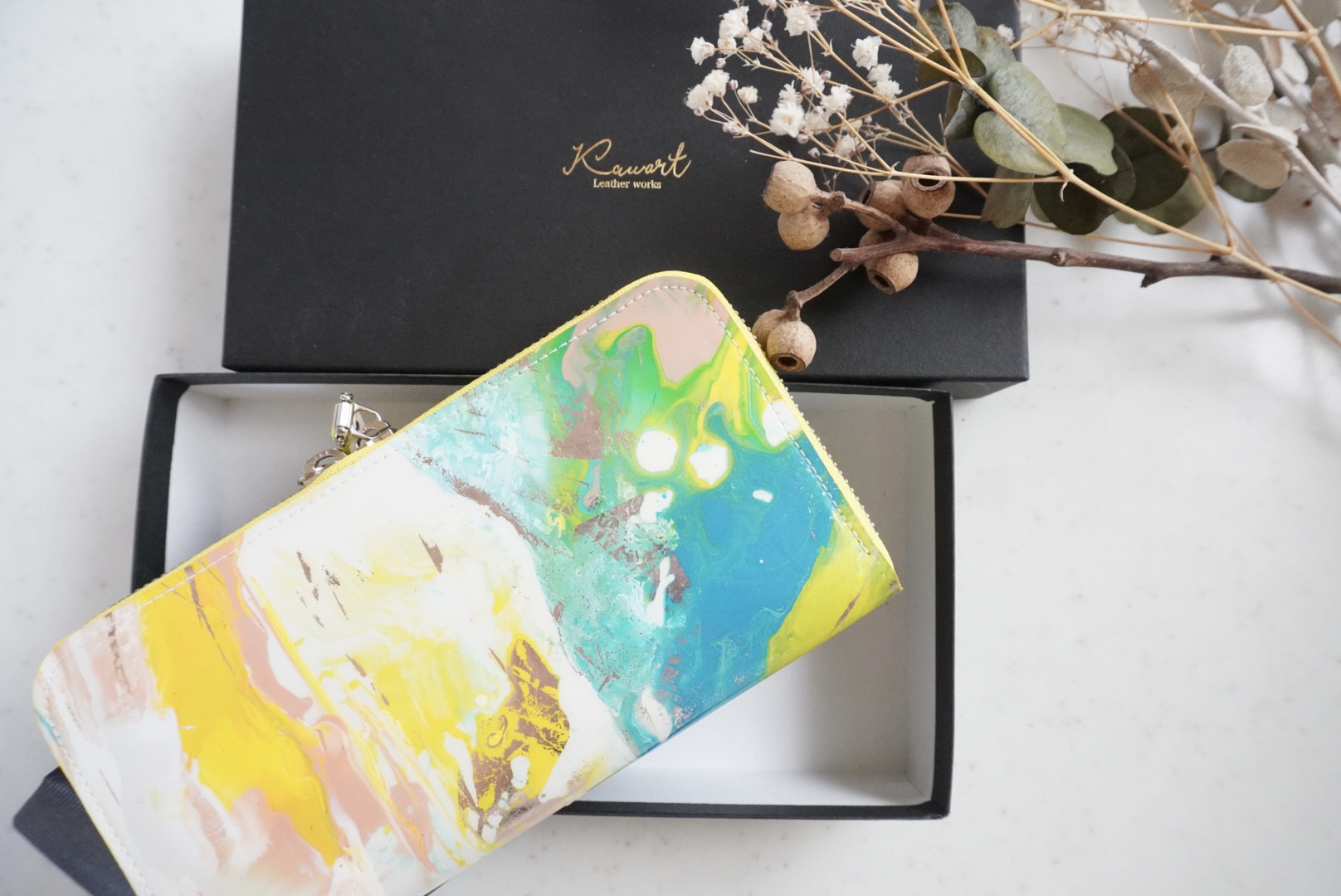 【持ち歩けるART!】ポーリングアートロングウォレット