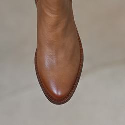 脚をキレイに魅せるフォルムショートブーツ。痛くない 滑らない 3e おでかけ 普段使い 外反拇趾 甲高 幅広 痛くない 8枚目の画像