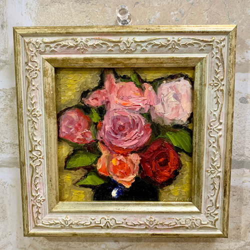 油彩画 Sweet Roses 絵画 Sachi Yoshimoto Art 通販 16775841