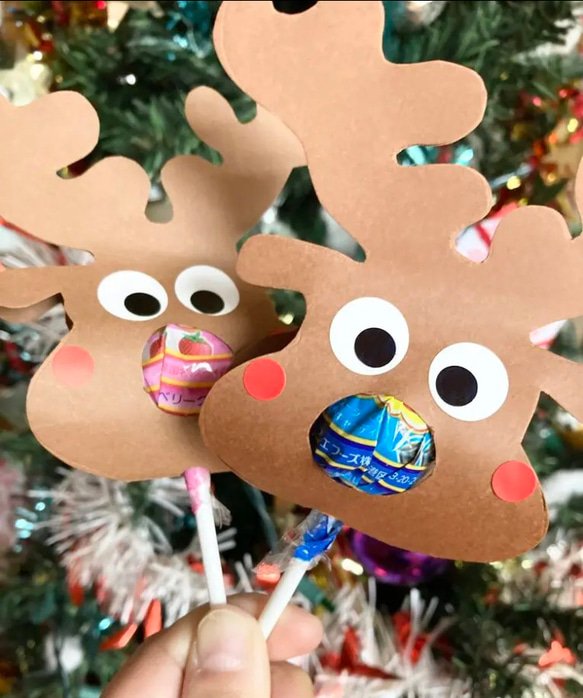 トナカイ キャンディ ラッピング 6コ クリスマス 装飾 飾り イベント 