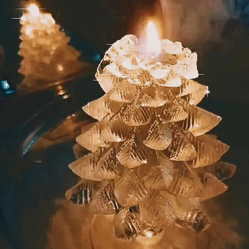 Fir Crystal Tree Candle もみの木 クリスマスツリー ジェルキャンドル