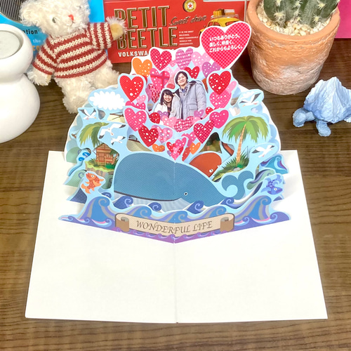 ハートくじら・多目的仕様 【あなたの写真で世界にひとつの