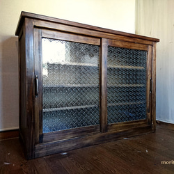 希少✴︎北欧スタイル カザマ 木製 ラタン サイドチェスト サイドボード ガラス 希少✴︎北欧スタイル カザマ 木製 ラタン サイドチェスト サイド