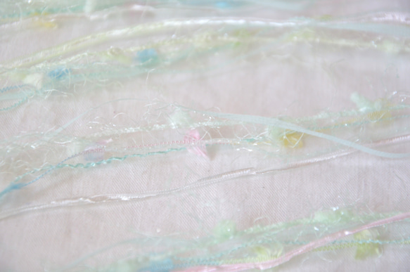 引き揃え糸　pastel　mint　nijiyarn 2枚目の画像