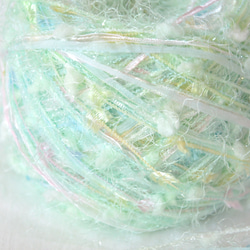 引き揃え糸　pastel　mint　nijiyarn 3枚目の画像
