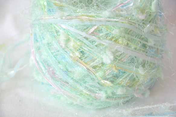 引き揃え糸　pastel　mint　nijiyarn 3枚目の画像