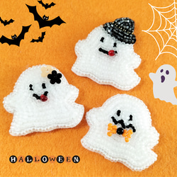 お気に入り登録No1】キラキラシェル ビーズ刺繍 貝殻 ブローチ(全2色