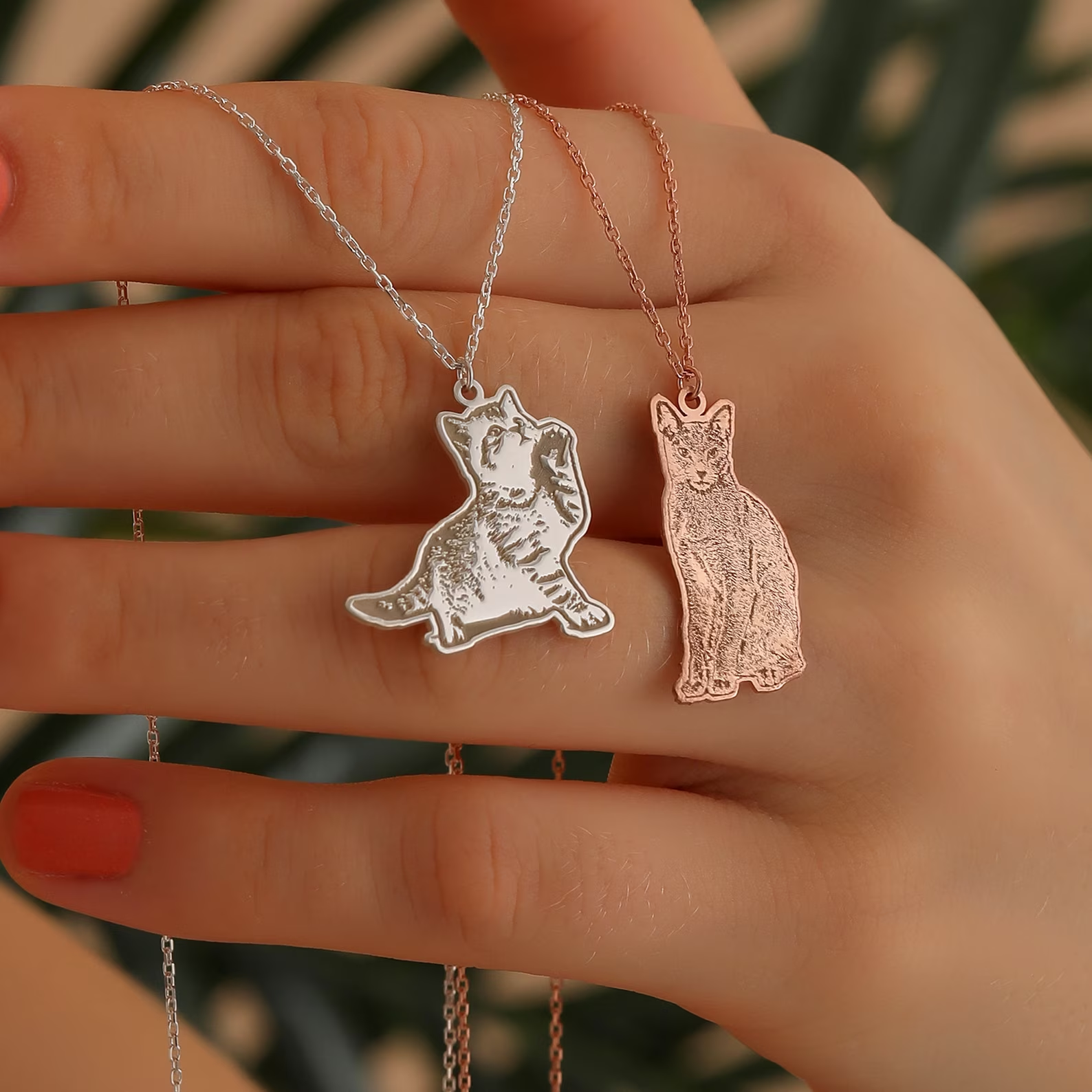 オーダーメイド うちの子ネックレス ペットネックレス肖像画 ネームネックレス犬猫似顔絵  誕生日/ペットロス/メモリアル