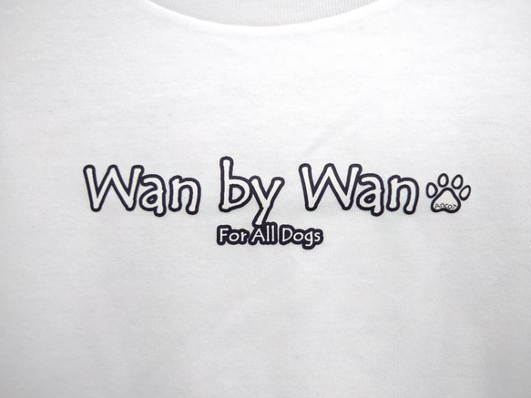 【チャリティー Tシャツ】(長袖)：【Wan by Wan】For All Dogs 2枚目の画像