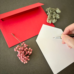 ある冬の日の窓辺　メッセージカード 4枚目の画像