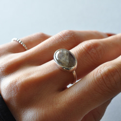 Labradorite　Bezel Setting Ring  ラブラドライト　リング 8枚目の画像