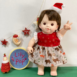 ラブリー青りんごのワンピース♡ ぽぽちゃん 服 USAコットン