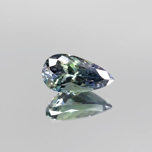 ソ付 非加熱タンザナイト 3.117ct ルース ペアシェイプ バイ