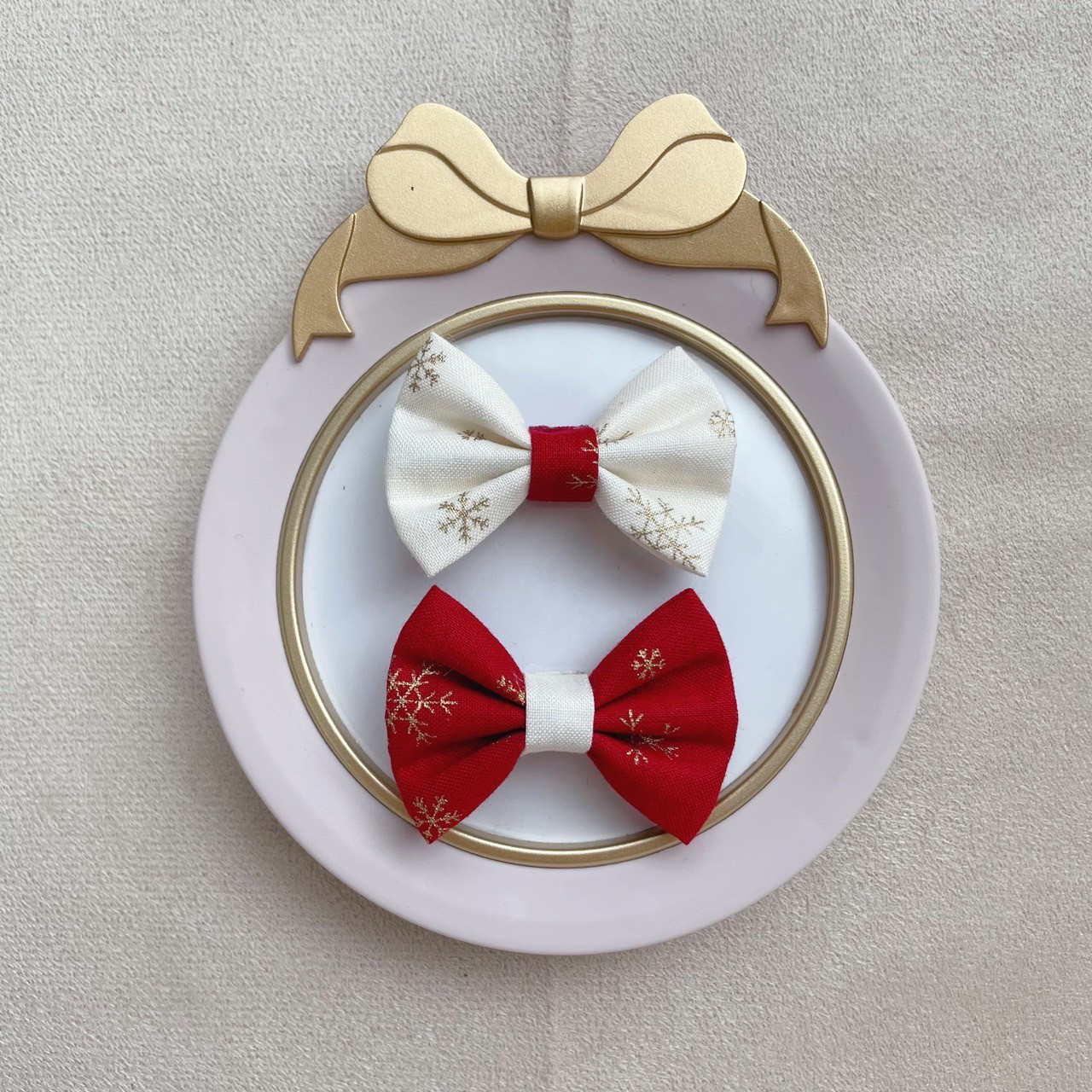 ハンドメイド　ベビーヘアクリップ  クリスマスver. 楽天市場】10個セット クリスマス ヘアクリップ クリスマス