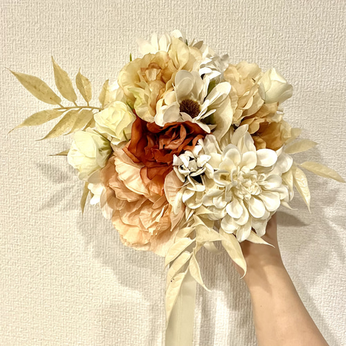 ブーケ ブートニア アーティシャルフラワー 結婚式 前撮り 布い ブーケ ブートニア アーティシャルフラワー 結婚式 前撮り 布い