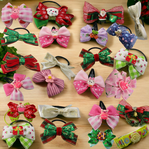 魔法のクリスマスギフトセット - 小さな天使のためのヘアアクセサリー