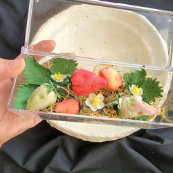 フルーツのBOX  布花のストロベリー　産地直送の布の花屋さん　 1枚目の画像