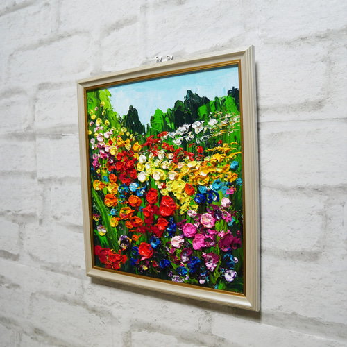 油絵 絵画 【Wild flowers】 絵画 HR 通販 16777402｜Creema