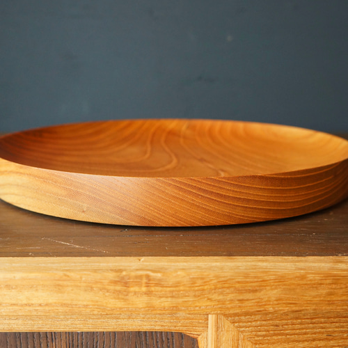 圧倒的な存在感 天然木の皿【木 皿 木製 食器】＃003 ケヤキ 大皿